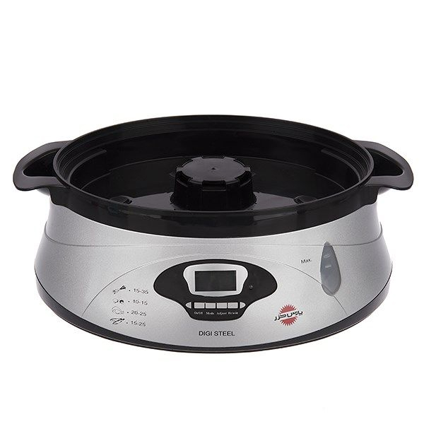 بخارپز سه طبقه پارس خزر مدل دیجی استیل DIGI STEEL 